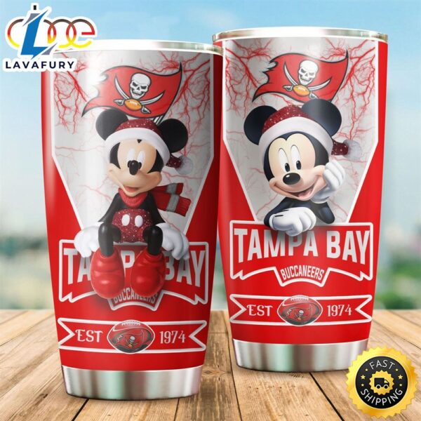 NFL Tampa Bay Buccaneers Mickey Mouse All Over Print 3D Tumbler