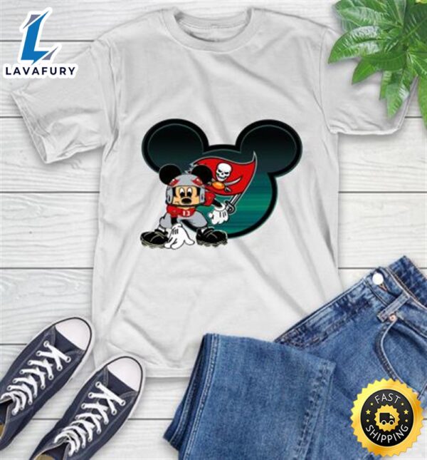 NFL Tampa Bay Buccaneers Mickey Mouse Disney Football T Shirt