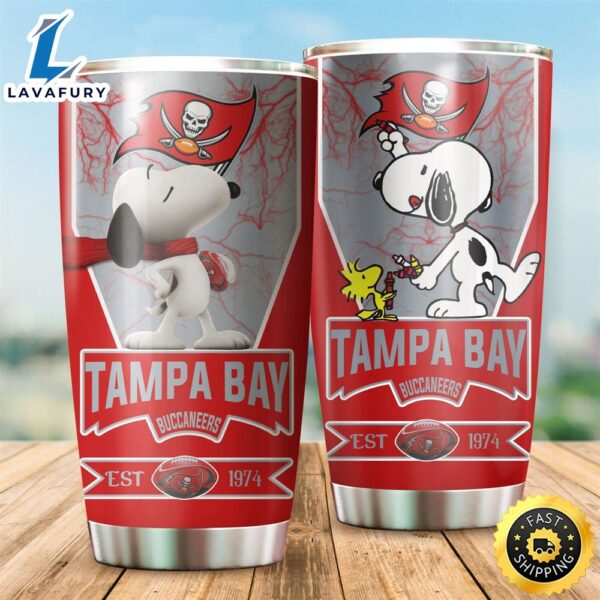 NFL Tampa Bay Buccaneers Snoopy All Over Print 3D Tumbler