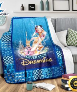 Never Stop Dreaming Mickey Fleece Blanket Gift Idea Fans 3
