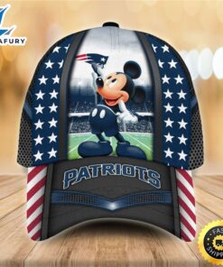 New England Patriots Mickey Mouse 3D Cap