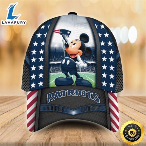 New England Patriots Mickey Mouse 3D Cap