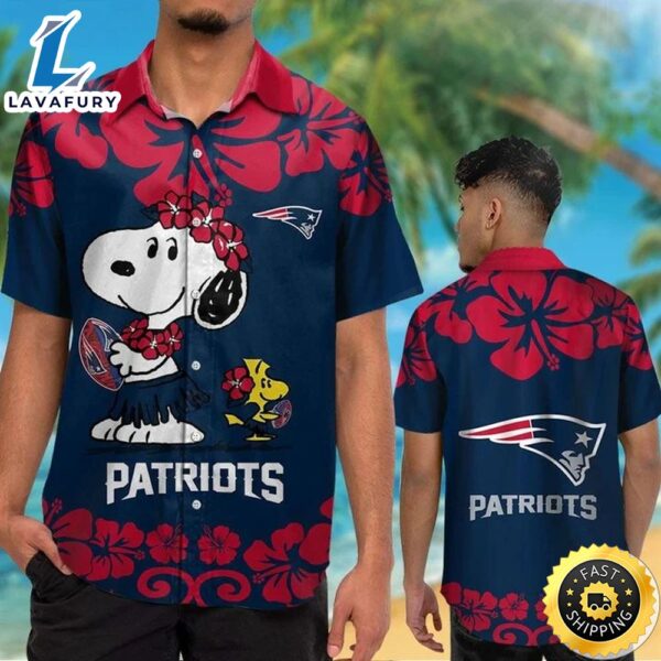 New England Patriots & Snoopy Hawaiian Shirt