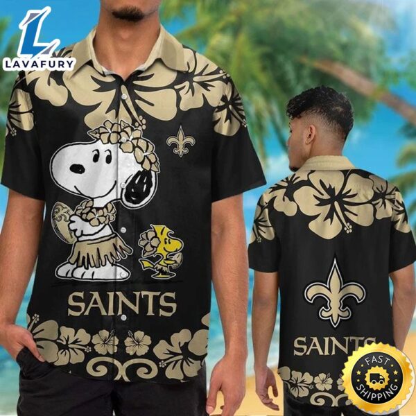 New Orleans Saints & Snoopy Hawaiian Shirt