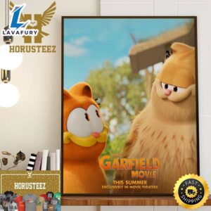 New Poster For The Garfield Movie Summer 2024 Exclusively In Movie Theaters Home Decor Poster Canvas