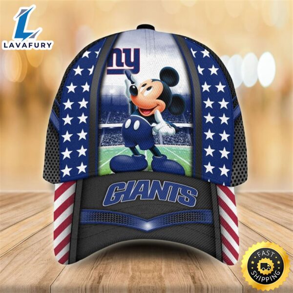 New York Giants Mickey Mouse 3D Cap