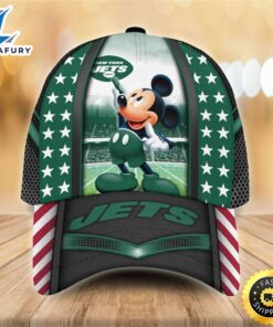 New York Jets Mickey Mouse 3D Cap