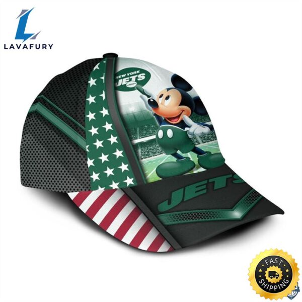New York Jets NFL Mickey Mouse 3D Cap
