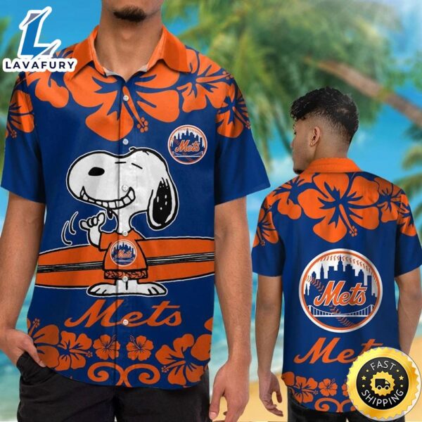 New York Mets Snoopy Hawaiian Shirt