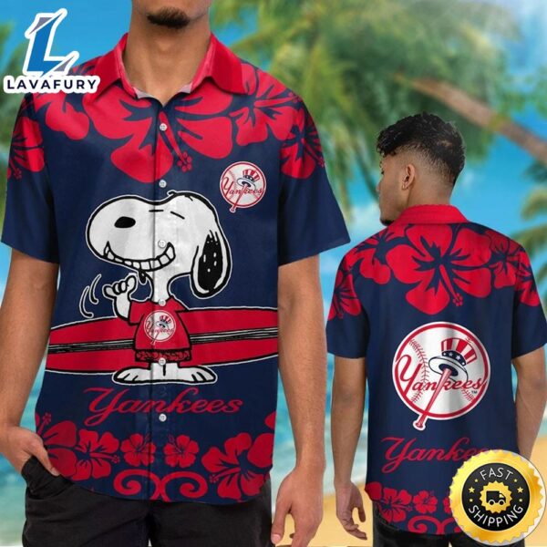 New York Yankees Snoopy Hawaiian Shirt