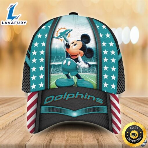 OFFICIAL Miami Dolphins NFL Mickey Mouse 3D Cap