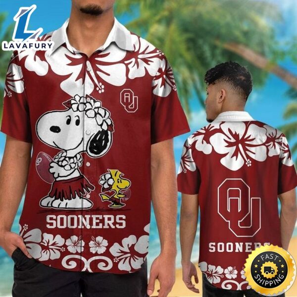 Oklahoma Sooners & Snoopy Hawaiian Shirt