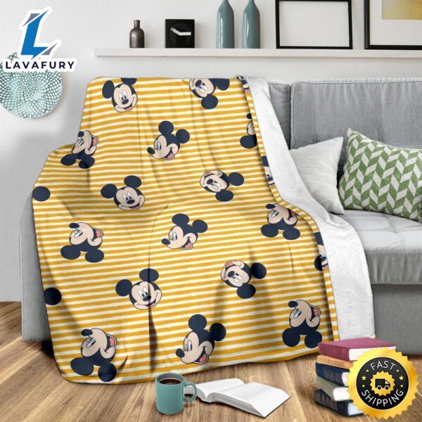 Pattern Mickey Mouse Fleece Blanket  Fans
