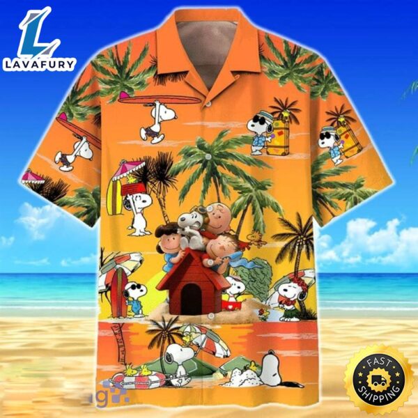 Peanuts Charlie Brown And Snoopy Hawaiian Shirt For Men For Men