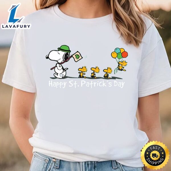 Peanuts Happy St. Patricks Day With Snoopy T-Shirt