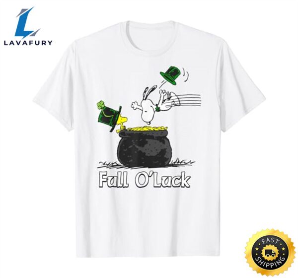 Peanuts St. Patrick Snoopy and Woodstock O’Luck T-Shirt