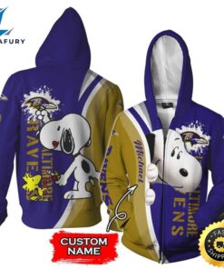 Personalized Baltimore Ravens Snoopy All…