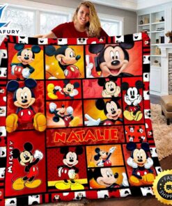 Personalized Disney Mickey Mouse Fleece…