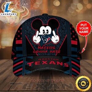 Personalized Houston Texans Mickey Mouse Hater Gonna Hate All Over Print 3D Classic Baseball CapHat – Black-TPH