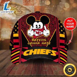 Personalized Kansas City Chiefs Mickey Mouse Hater Gonna Hate All Over Print 3D Classic Baseball CapHat – Black Red-TPH