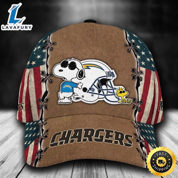 Personalized Los Angeles Chargers Snoopy All Over Print 3D BaseBall Cap