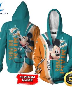 Personalized Miami Dolphins Mickey Mouse…