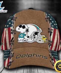 Personalized Miami Dolphins Snoopy All Over Print 3D Classic Cap