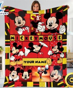 Personalized Mickey Mouse Blanket Mickey…