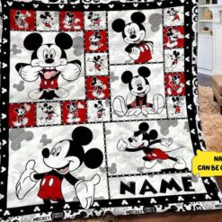 Personalized Mickey Mouse Quilt Blanket…