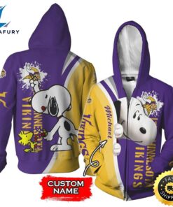 Personalized Minnesota Vikings Snoopy All…