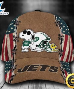 Personalized New York Jets Snoopy All Over Print 3D Baseball Cap