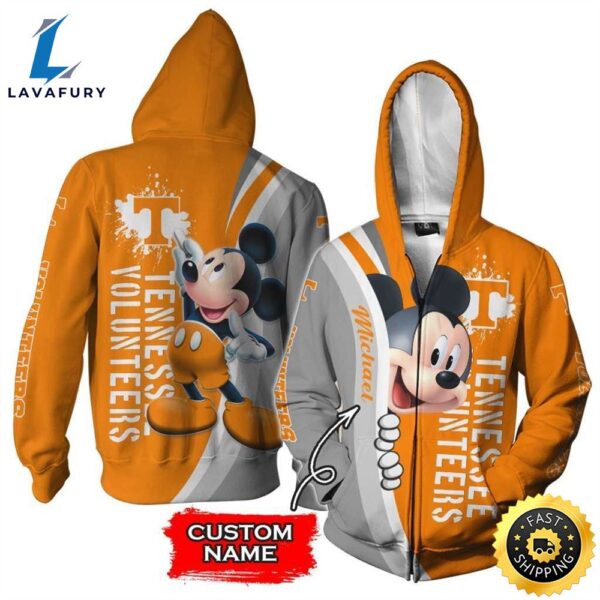 Personalized Tennessee Volunteers Mickey Mouse All Over Print 3D Shirt