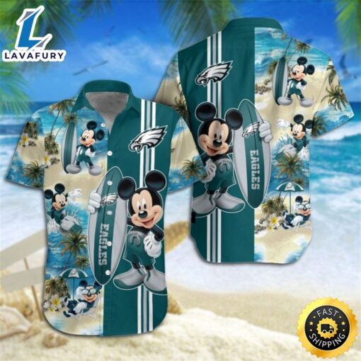 Philadelphia Eagles Mickey Mouse Hawaiian Shirt