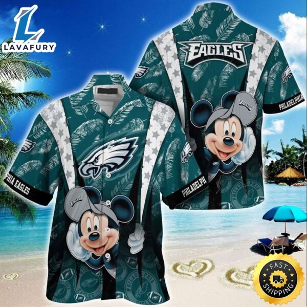 Philadelphia Eagles Mickey Mouse  NFL Hawaiian Shirt