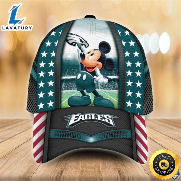 Philadelphia Eagles NFL Mickey Mouse 3D Cap