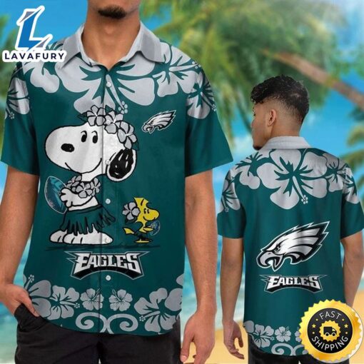 Philadelphia Eagles & Snoopy Hawaiian Shirt