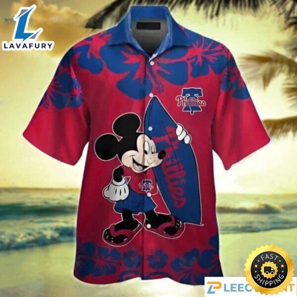Philadelphia Phillies Mickey Surfboard Hawaiian Shirt – Phillies Hawaiian Shirt