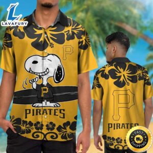 Pittsburgh Pirates Snoopy Hawaiian Shirt