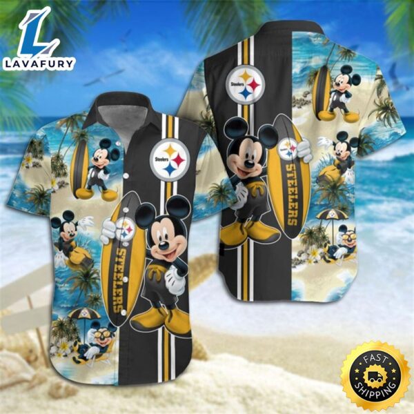 Pittsburgh Steelers Mickey Mouse Hawaiian Shirt