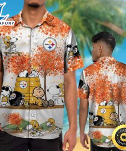Pittsburgh Steelers Snoopy Autumn Hawaiian…