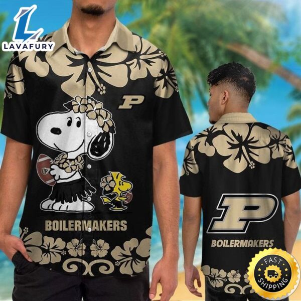 Purdue Boilermakers & Snoopy Hawaiian Shirt