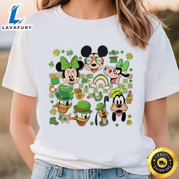 Retro Mickey And Friends St Patricks Day Shirt, Disney Lucky Shirt