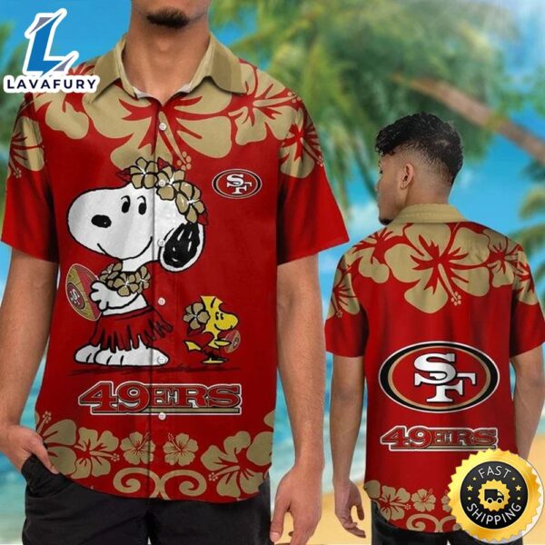 San Francisco 49ers & Snoopy Hawaiian Shirt