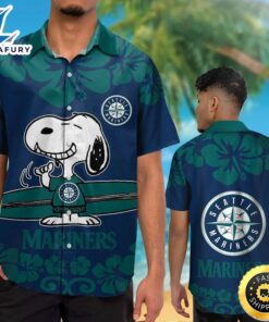 Seattle Mariners Snoopy Hawaiian Shirt