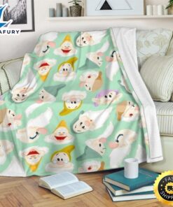 Seven Dwarfs Fleece Blanket Funny…