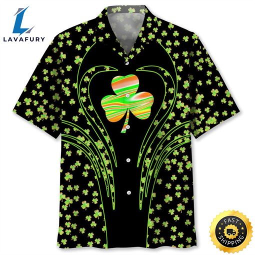 Shamrock Irish St.Patrick Day Trendy Hawaiian Shirt