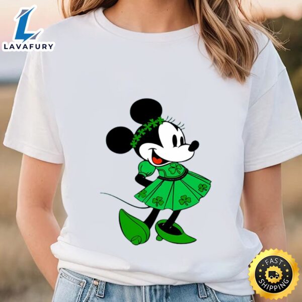 Shamrock Minnie Mouse Disney St Patricks Day Shirt