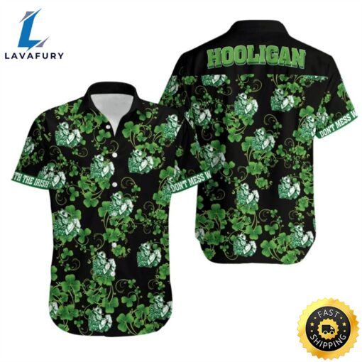 Shamrock Waves St. Patrick’s Day Hawaiian Shirt