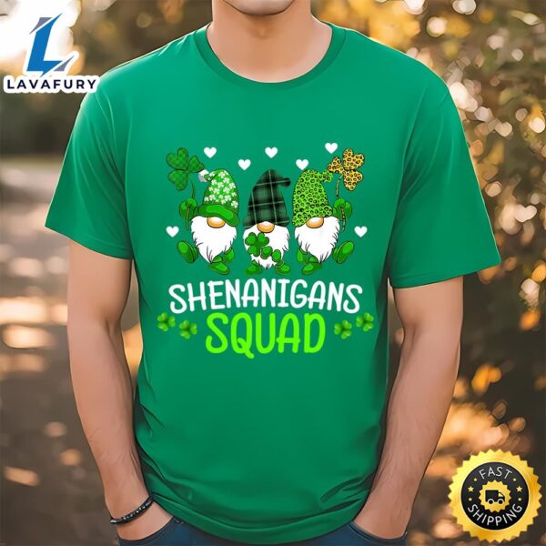 Shenanigans Squad Gnomes Patrick’s Day T-Shirt