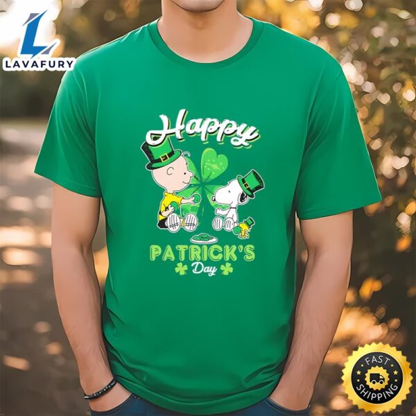 Snoopy And Charlie Brown Happy St Patrick’s Day T-shirt